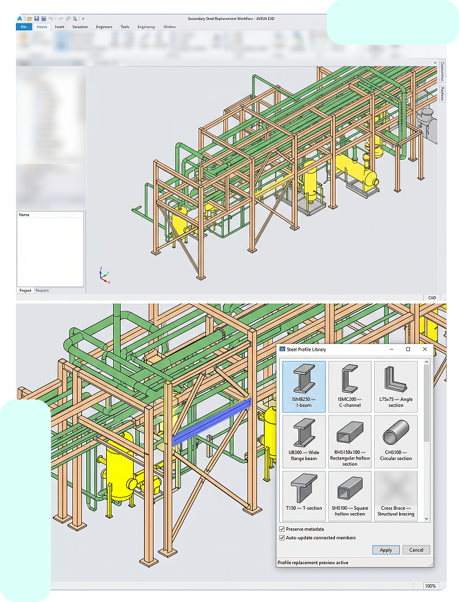 Secondary Steel Replacement Workflow